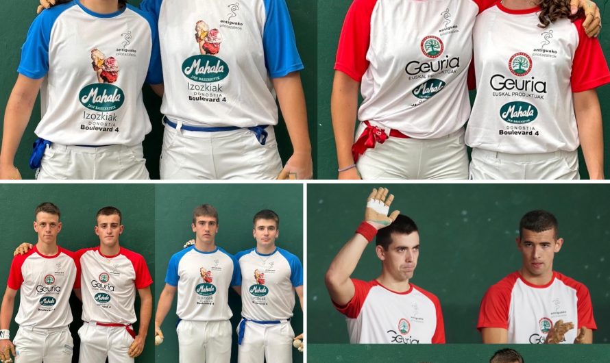 Antiguako Pilota Txapelketako finalak – Las finales del Torneo de Pelota de El Antiguo