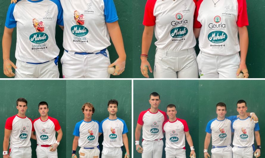 Antiguako Pilota Txapelketako finalak – Las finales del Torneo de Pelota de El Antiguo